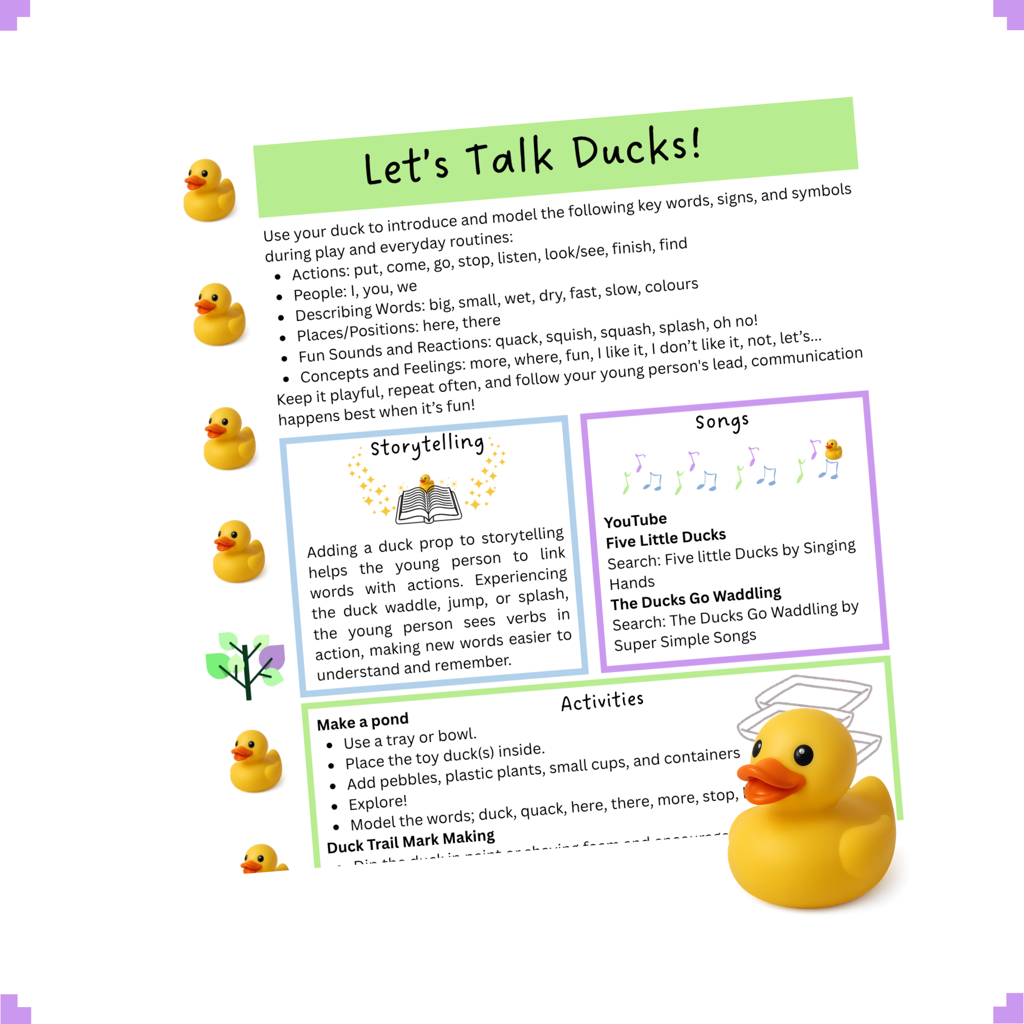 Let’s Talk Ducks!