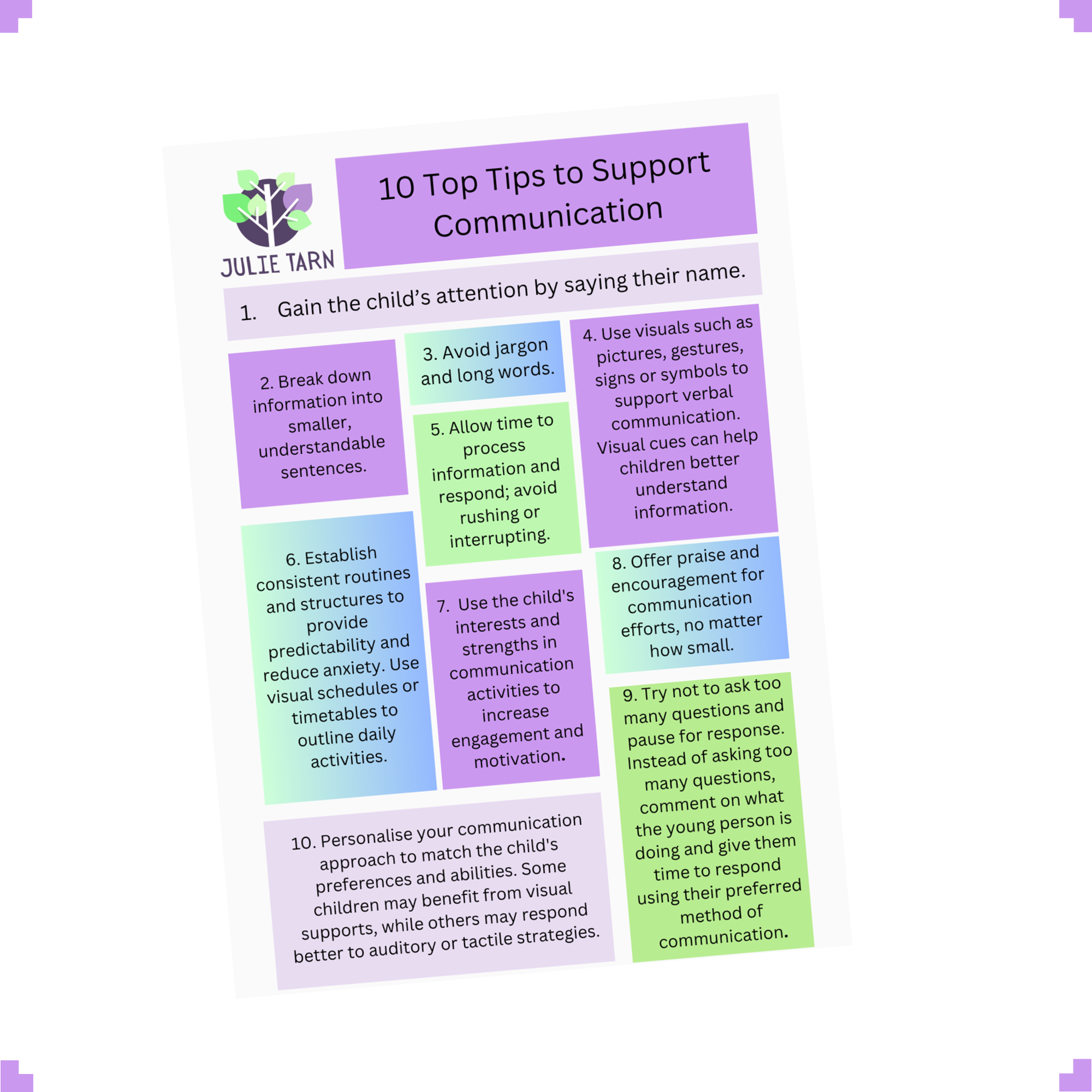 10 Top Tips for Communication