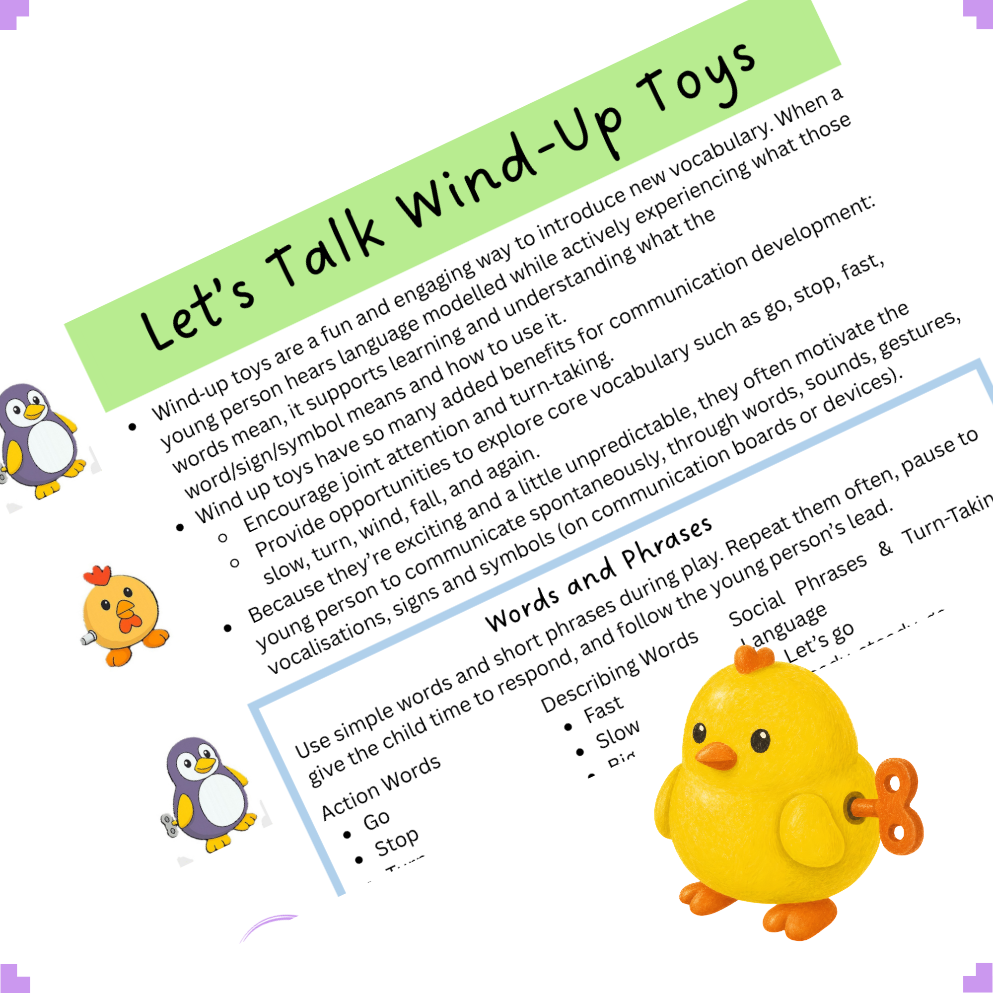 Let’s Talk Wind-Up Toys